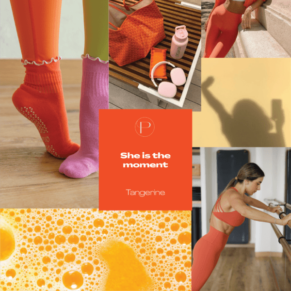 Tangerine socks at pilatiq Fitness Studio, Pilates for Flexibility in Abu Dhabi