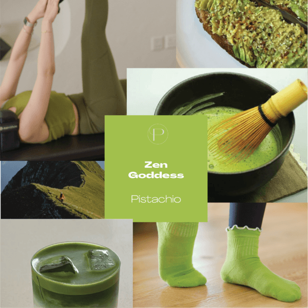 Pistachio Stickers and Pilates in Abu Dhabi, Pistachio Socks at Pilatiq Fitness Studio